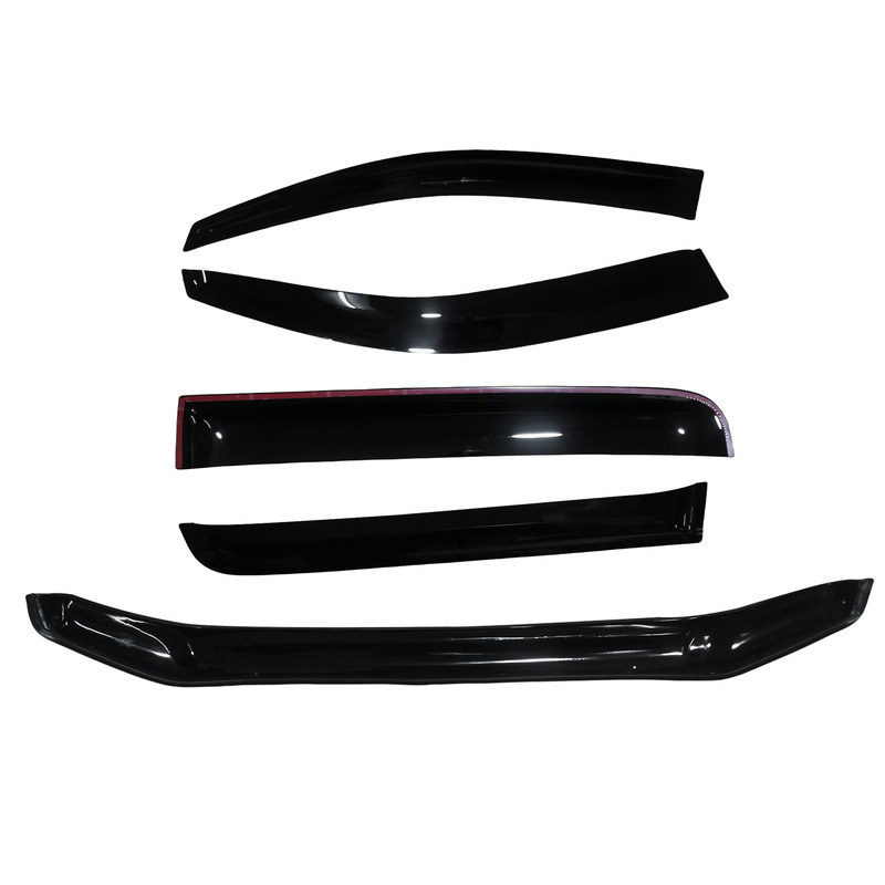 Bonnet Protector & Weathershields Window Visors Fit For Toyota Hilux 2005-2011 image