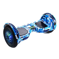 10" Hoverboard Scooter W/ Golden Safe Lever Self Balancing Bluetooth Skateboard Blue-camouflage