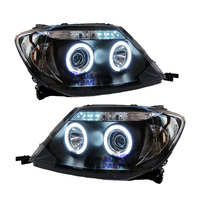 Black CCFL Angel-Eyes Projector Head Lights Fit For 05-10 Toyota Hilux SR5 Ute