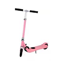 6" Kids Electric Scooter 150W 22V 2Ah Riding Motor Foldable Portable E-Scooter Pink