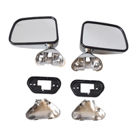 Manual Door Mirror LH+RH Fit For Toyota Hilux 1988-2005 Chrome Pair