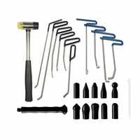 22PCS Auto PDR Tools Push Rods Spring Kit Paintless Dent Repair Hail Removal Tool