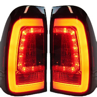 Red Smoked LED 3D Light Bar Tail Light Set Fit For Toyota Hilux REVO VIGO SR5 05-19