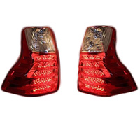 LED Tail Light Rear Fog Lamp Fit For Toyota Prado J150 2011-On Red Clear Set Of 4