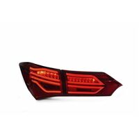Smoked LED Tail Lamps Fit For Toyota Corolla ZRE172 Sedan 2014-2017 Pair