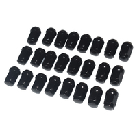 24Pcs Black Wheel Nuts 12x1.5 Fit For Toyota Hilux Landcruiser Holden Colorado D-MAX Rodeo