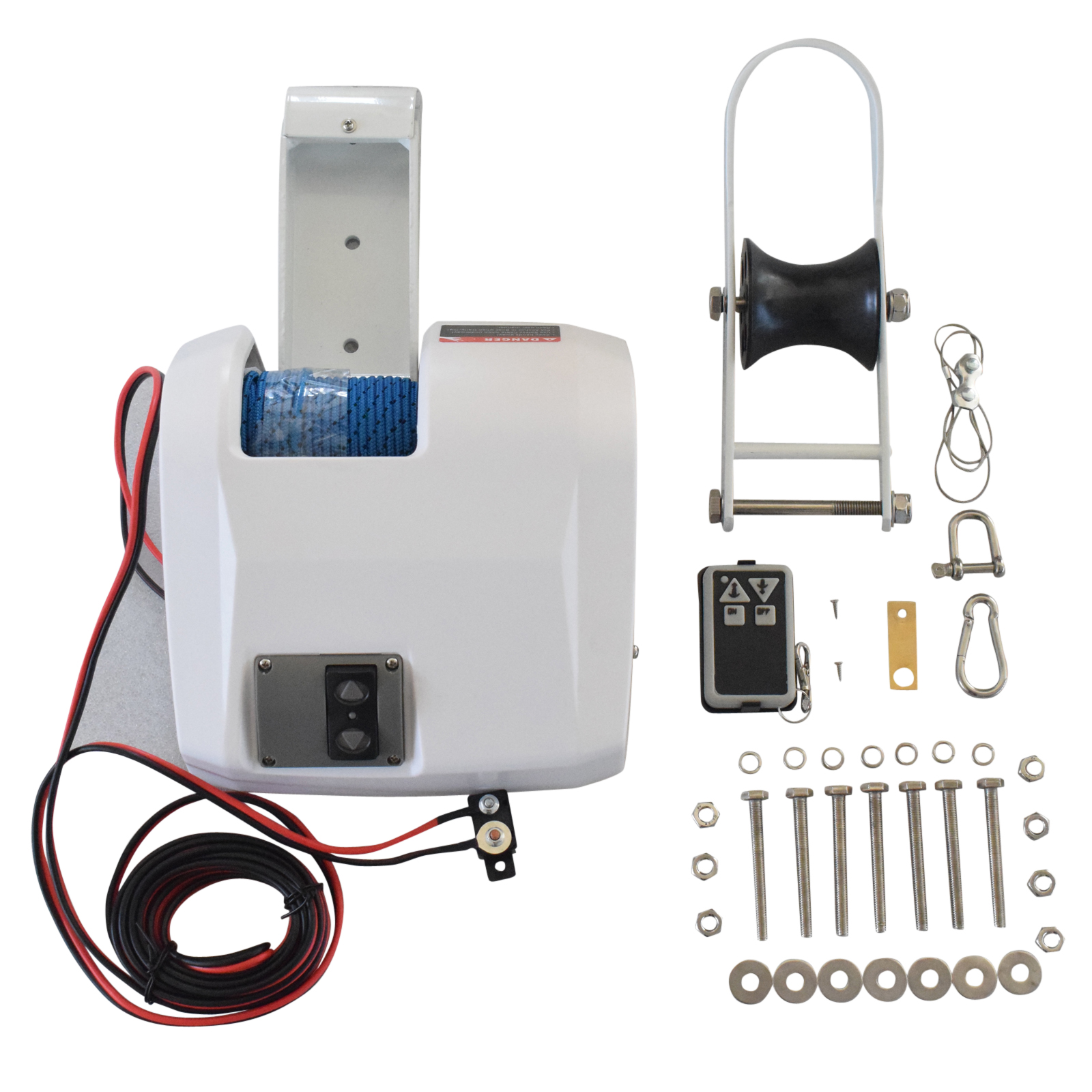 12V 35LBS/15.8KG ELECTRIC ANCHOR WINCH Fit For Boats W/ 30M*5mm Anchor